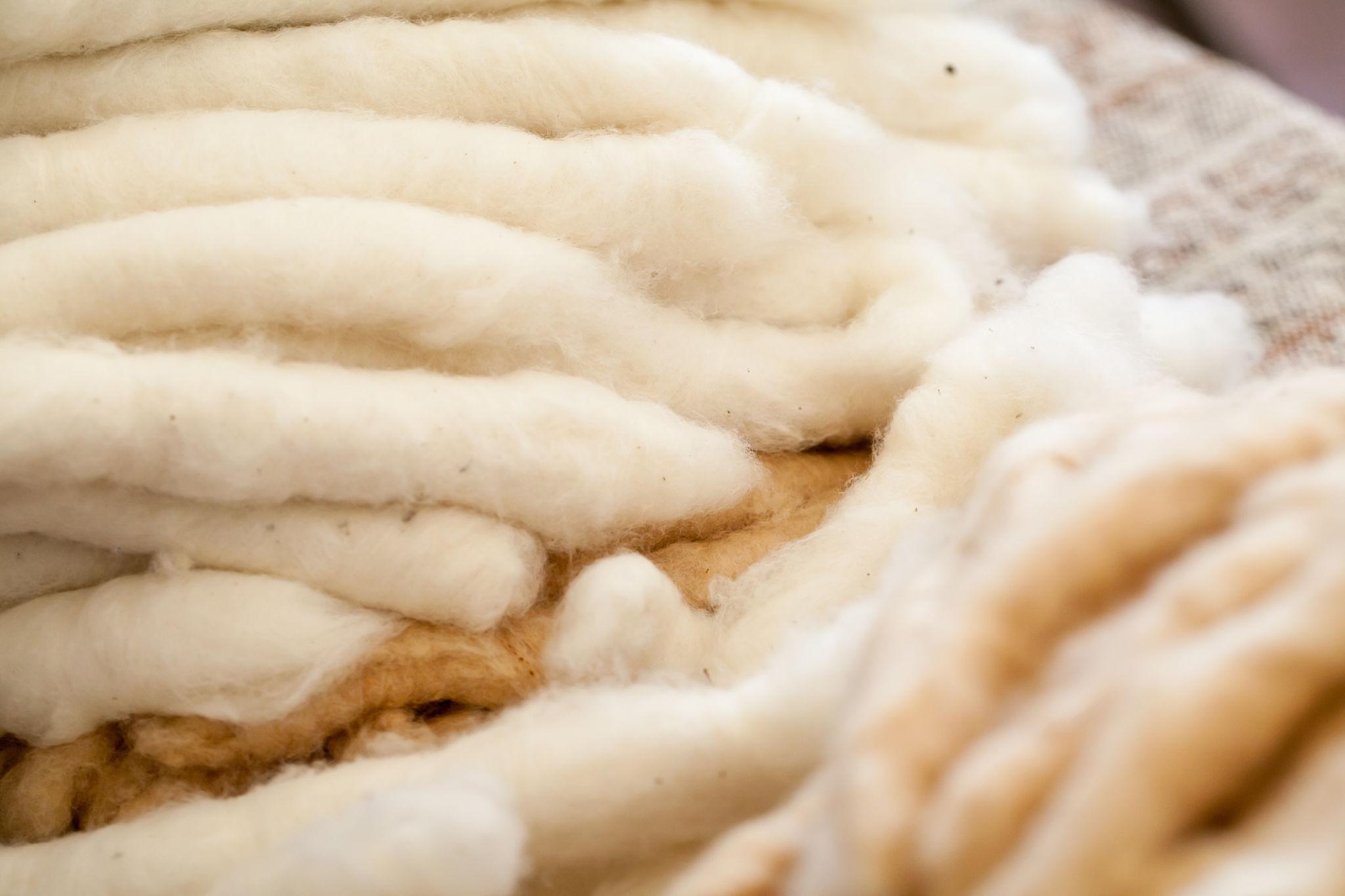 Cotton raw material selected for handloom saree production